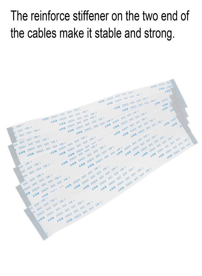 MECCANIXITY FFC FPC 50 Pin 0.5mm Pitch PCB Extension Connector Board with 5 Pack 0.5mm Pitch 150mm Flexible Flat Cable Kit - Image 5